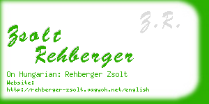 zsolt rehberger business card